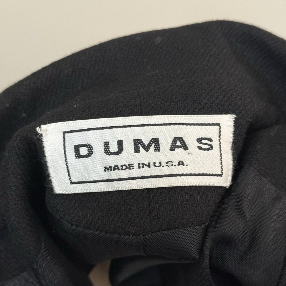Dumas Blazer Pure Wool Tailored Jacket Quiet Luxury Office Siren Black Vintage S - Picture 5 of 14